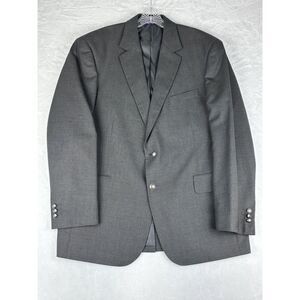 Arrow Blazer Men's 44R Grey‎ Wool Blend Jacket Sports Coat With Buttons